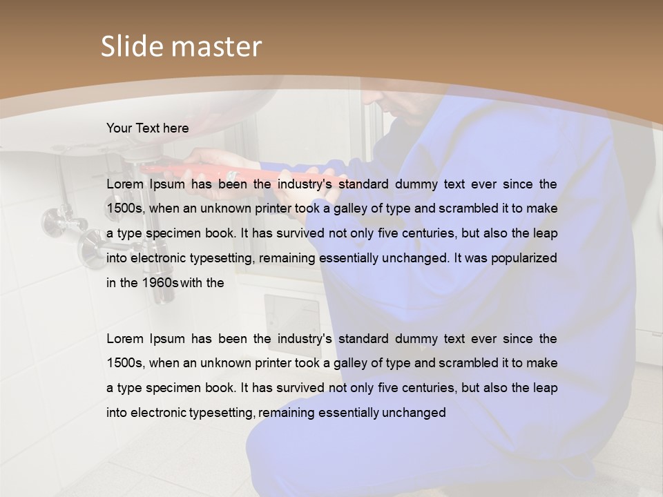 Home Improvement Installer Blocked PowerPoint Template