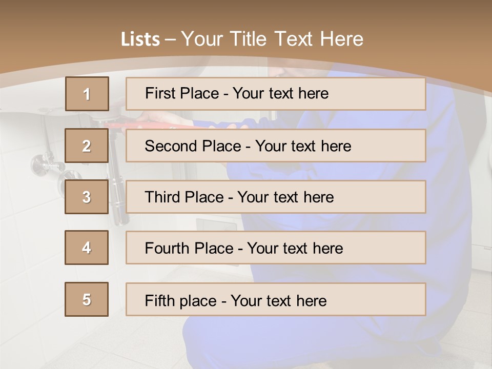 Home Improvement Installer Blocked PowerPoint Template