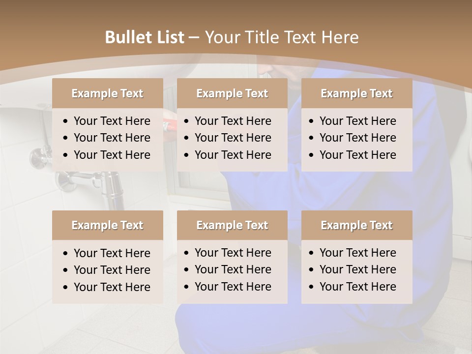 Home Improvement Installer Blocked PowerPoint Template