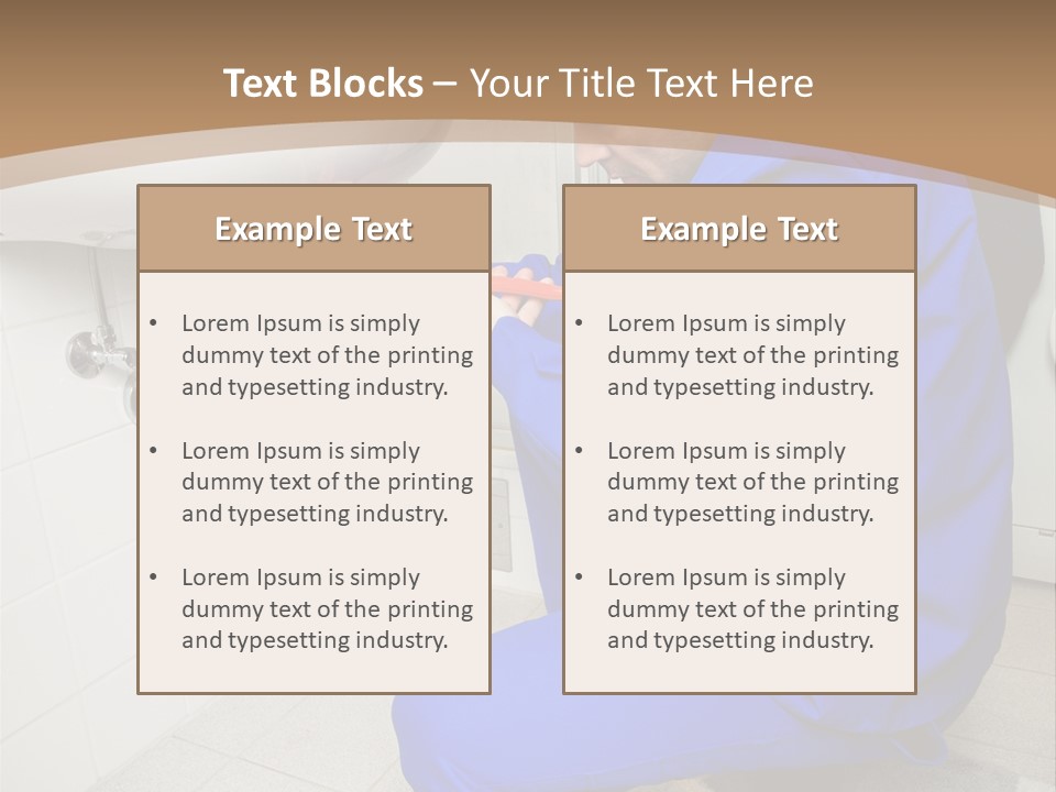 Home Improvement Installer Blocked PowerPoint Template