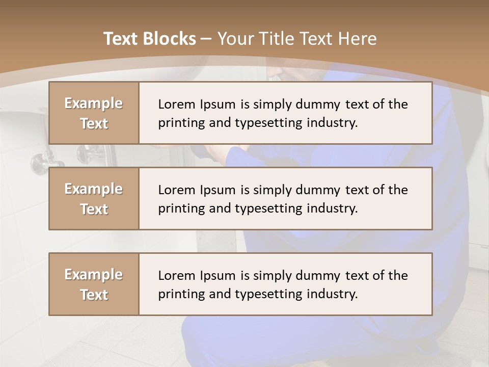 Home Improvement Installer Blocked PowerPoint Template