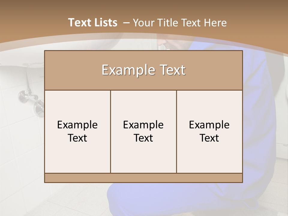 Home Improvement Installer Blocked PowerPoint Template