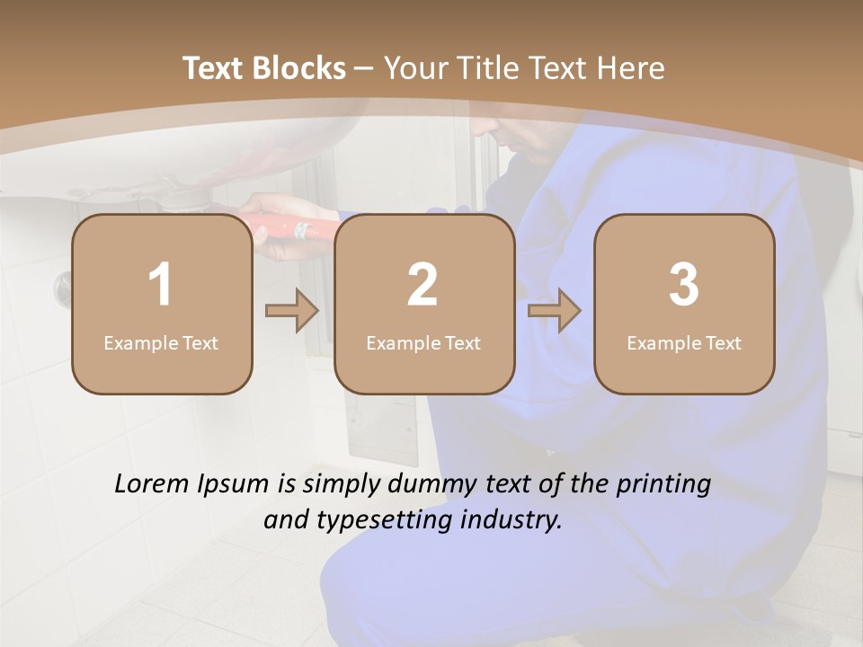 Home Improvement Installer Blocked PowerPoint Template