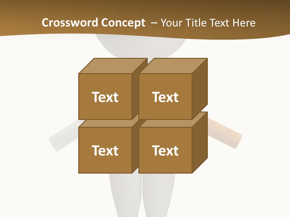 Cartoon Small White PowerPoint Template