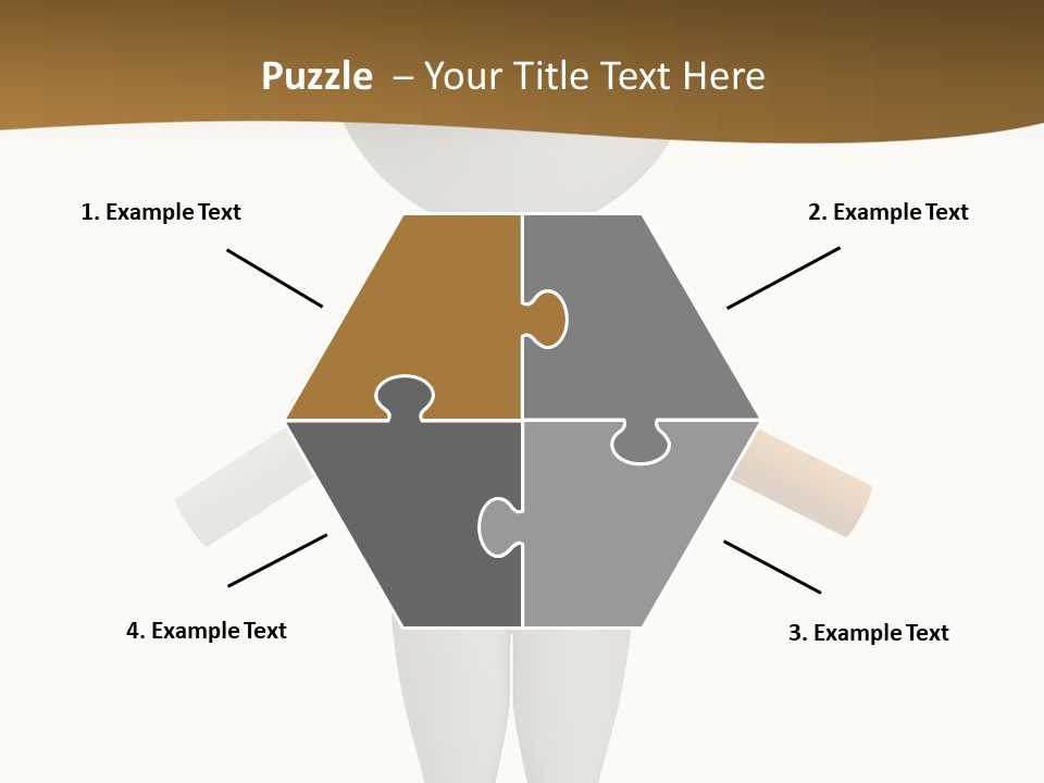 Cartoon Small White PowerPoint Template