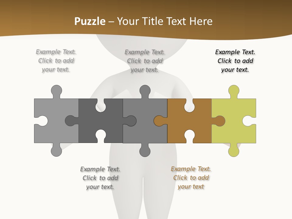 Cartoon Small White PowerPoint Template