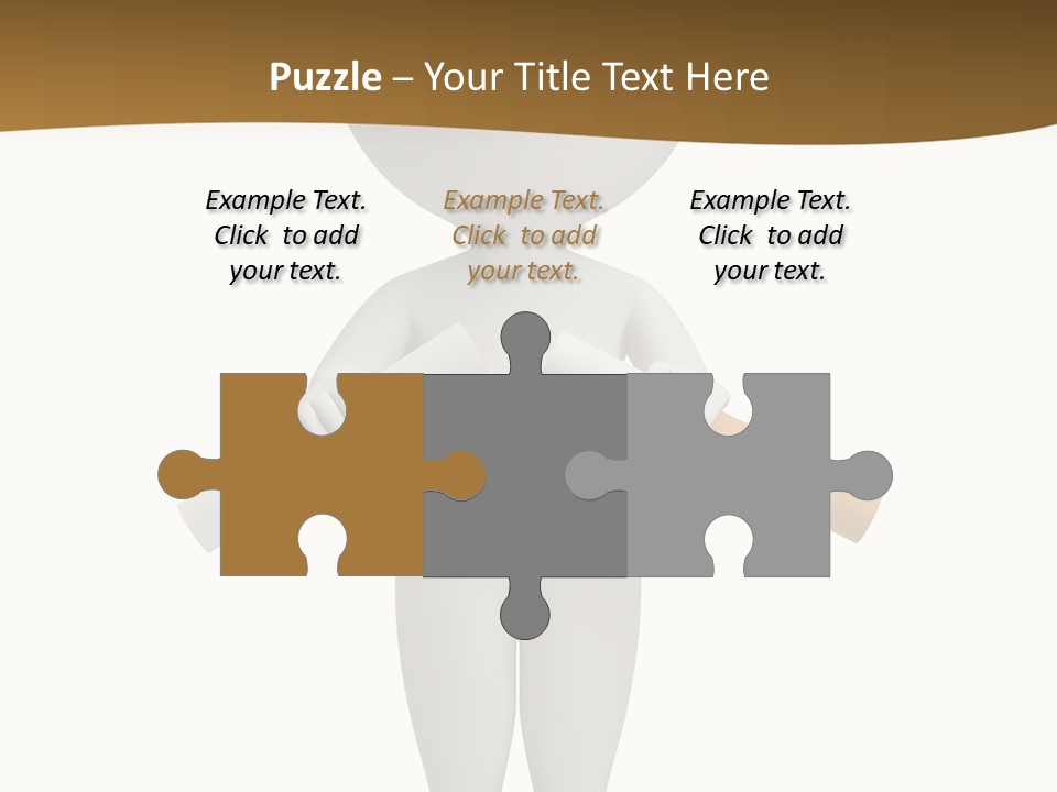 Cartoon Small White PowerPoint Template