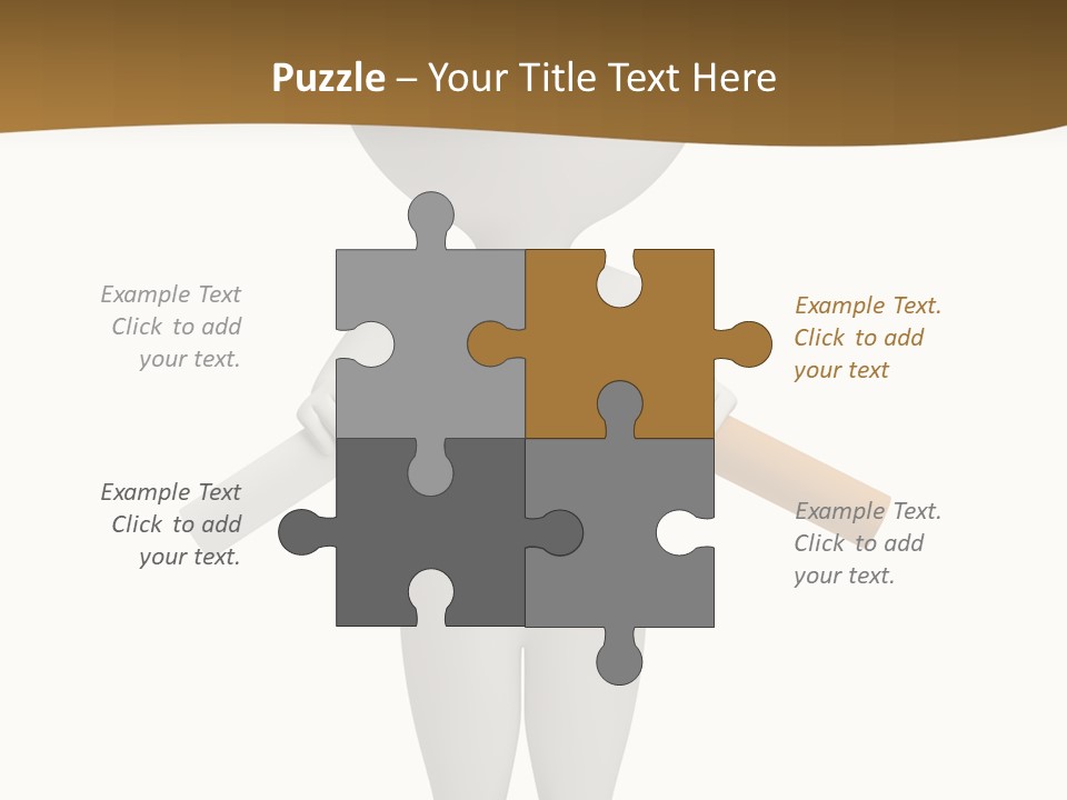 Cartoon Small White PowerPoint Template