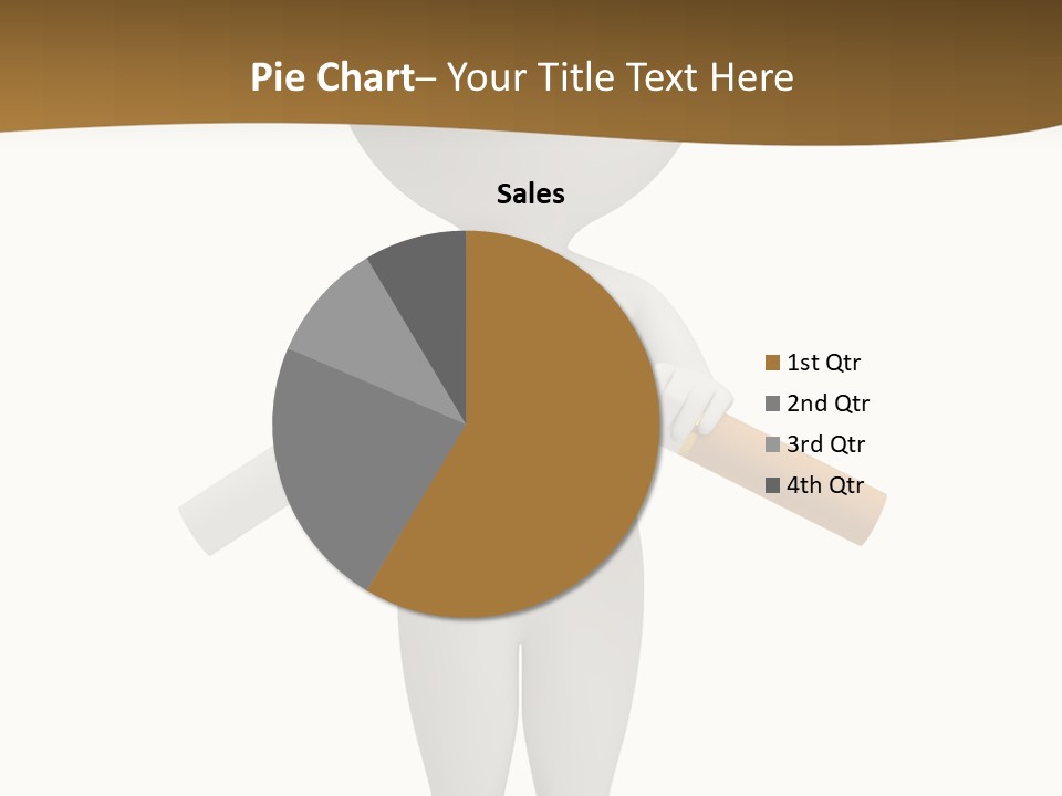 Cartoon Small White PowerPoint Template