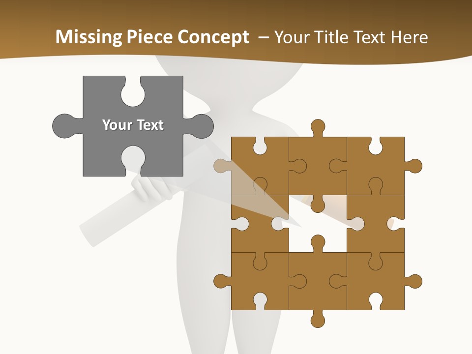 Cartoon Small White PowerPoint Template