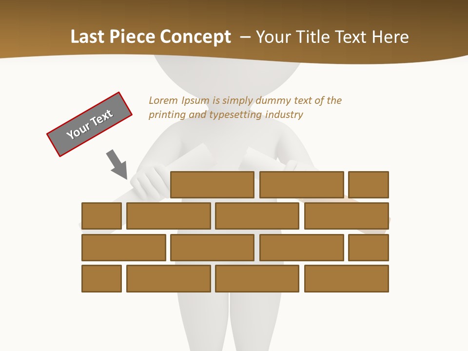 Cartoon Small White PowerPoint Template