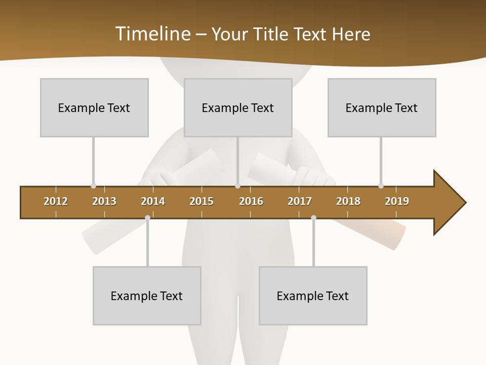 Cartoon Small White PowerPoint Template