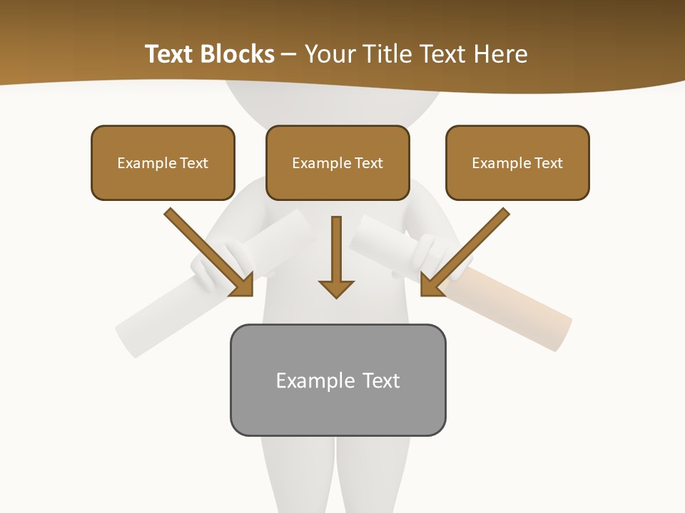 Cartoon Small White PowerPoint Template