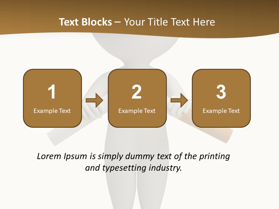 Cartoon Small White PowerPoint Template