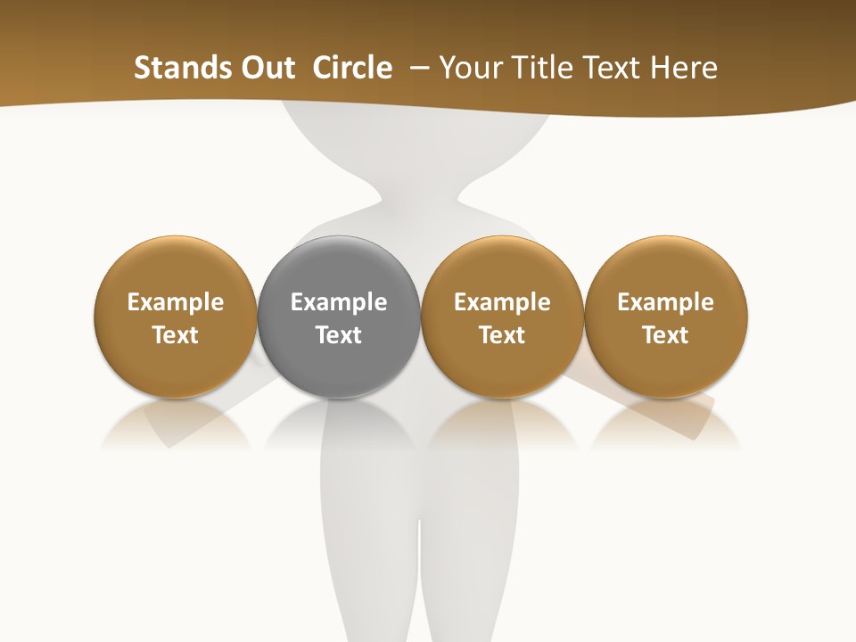 Cartoon Small White PowerPoint Template