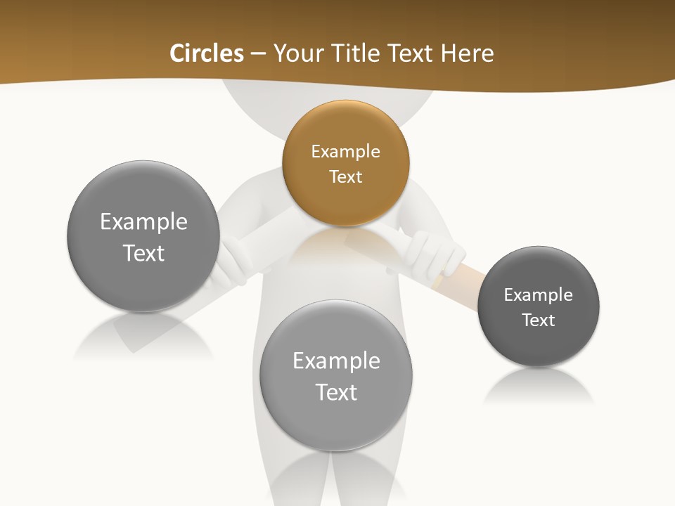 Cartoon Small White PowerPoint Template