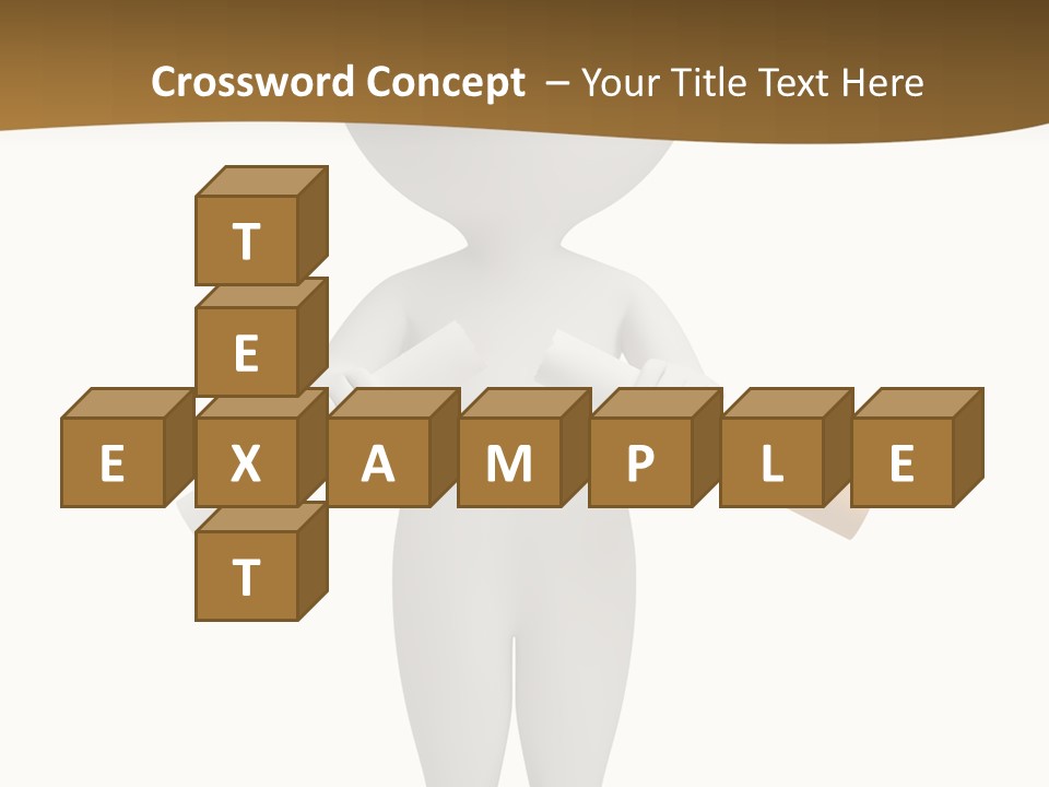 Cartoon Small White PowerPoint Template