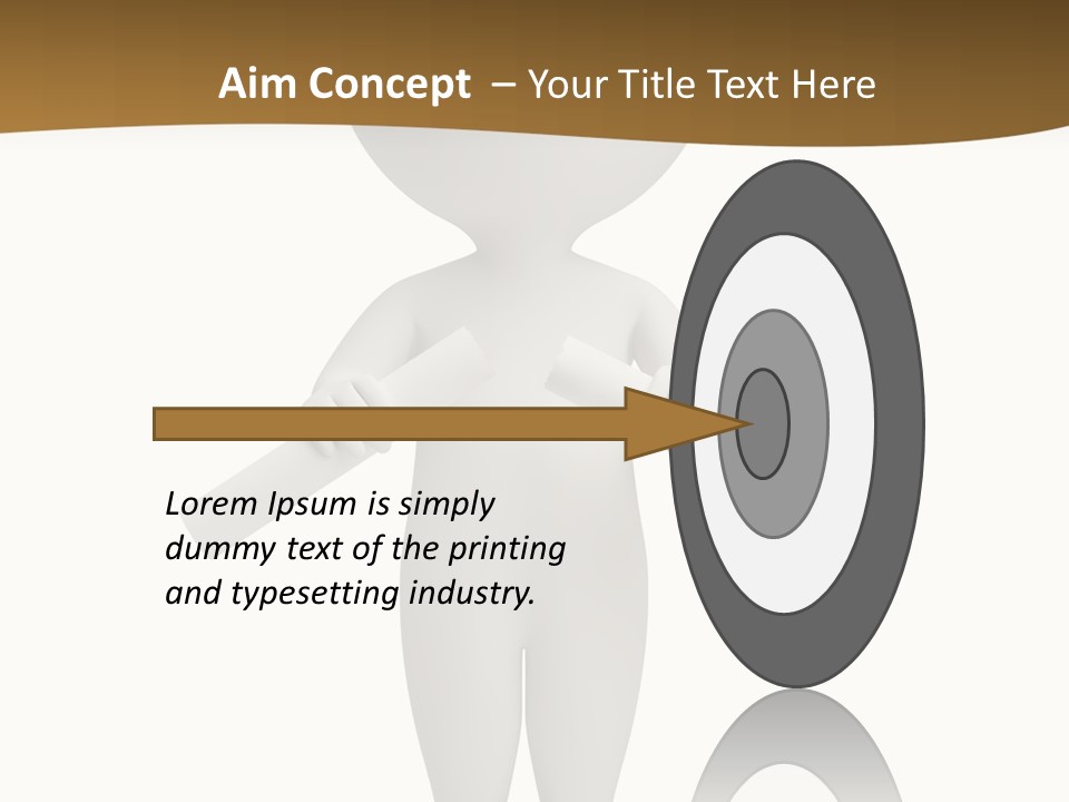 Cartoon Small White PowerPoint Template