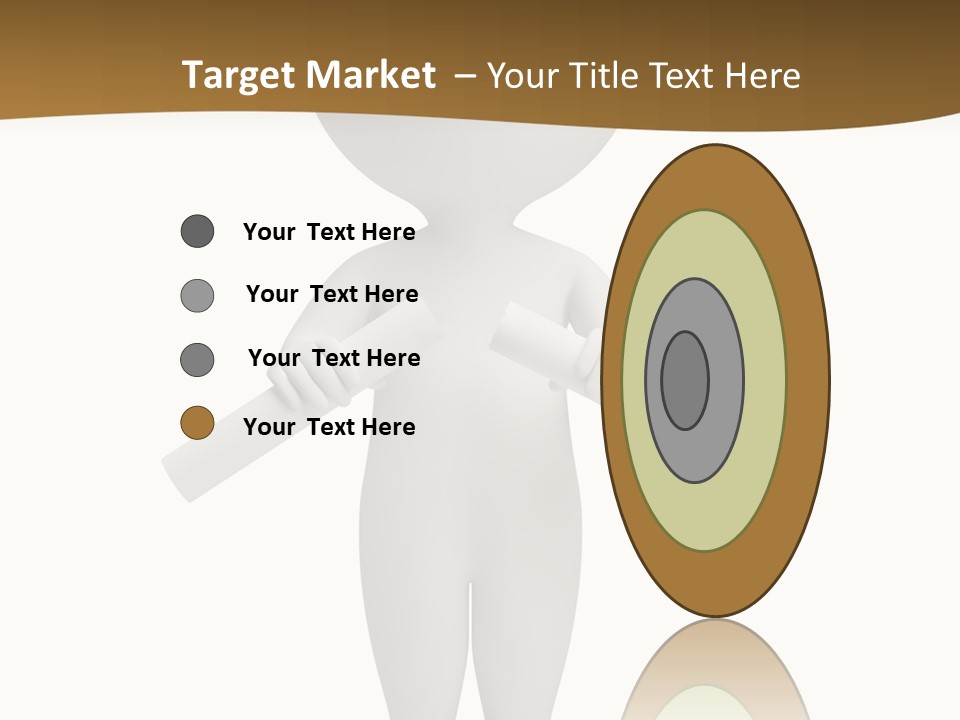 Cartoon Small White PowerPoint Template