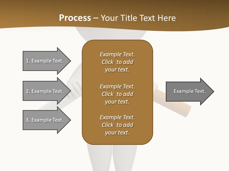 Cartoon Small White PowerPoint Template