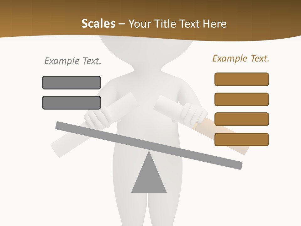 Cartoon Small White PowerPoint Template