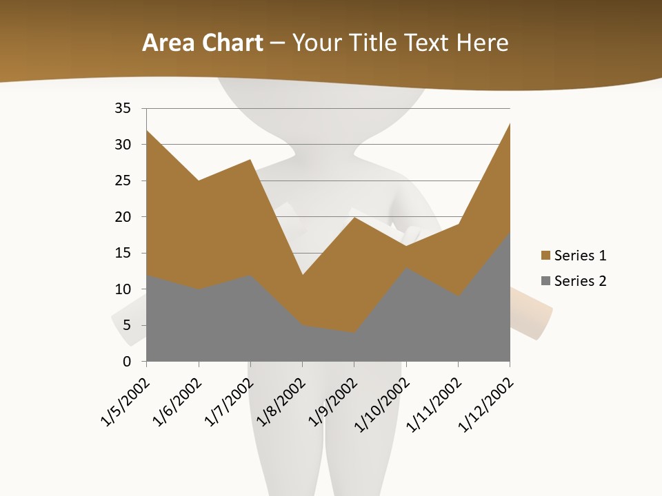 Cartoon Small White PowerPoint Template