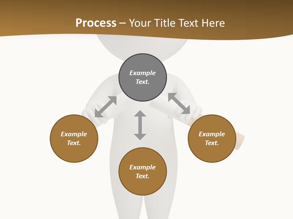 Cartoon Small White PowerPoint Template