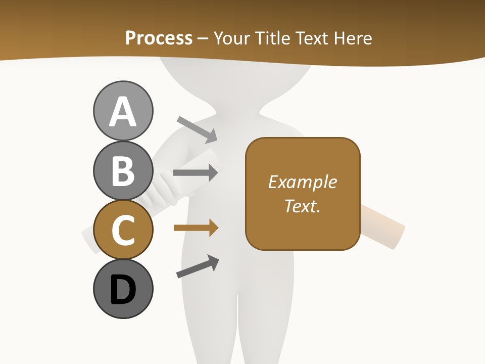 Cartoon Small White PowerPoint Template