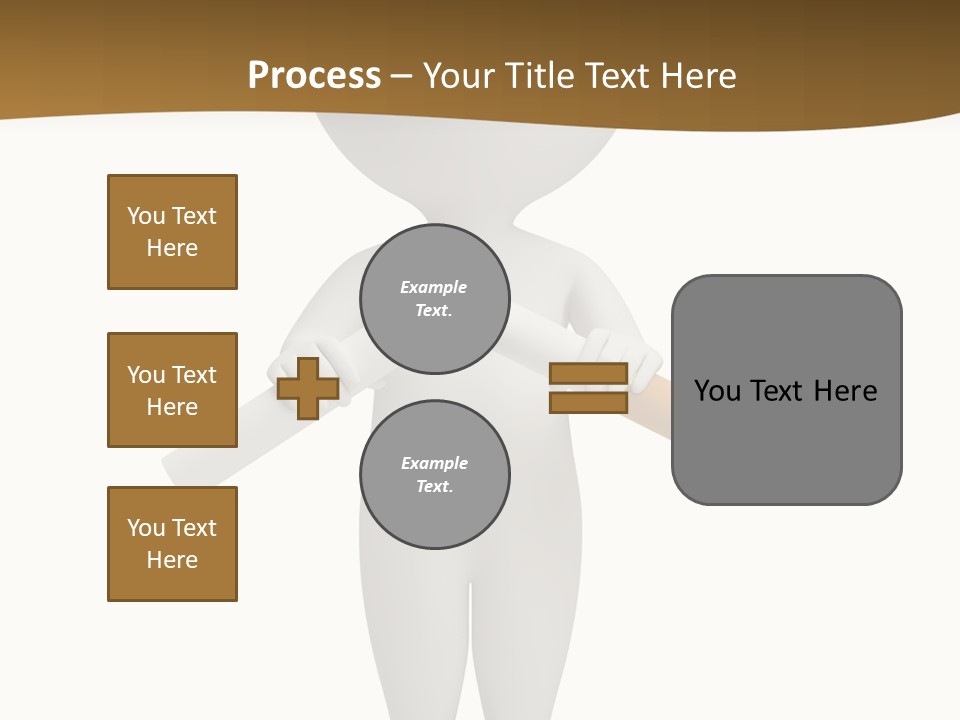 Cartoon Small White PowerPoint Template