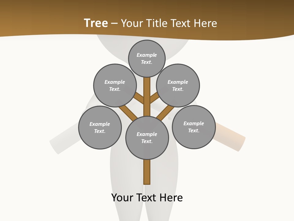 Cartoon Small White PowerPoint Template