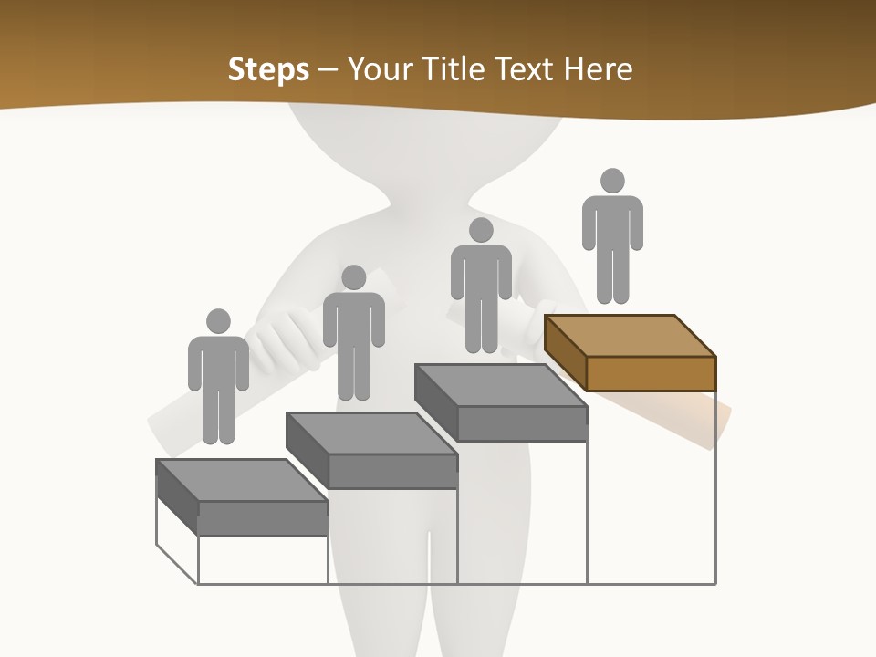 Cartoon Small White PowerPoint Template