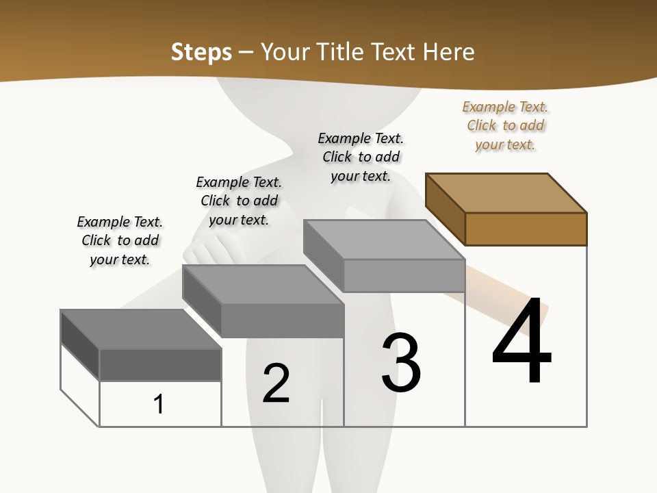Cartoon Small White PowerPoint Template