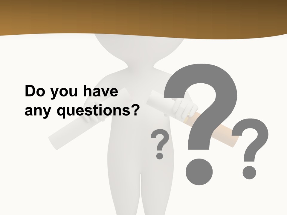 Cartoon Small White PowerPoint Template