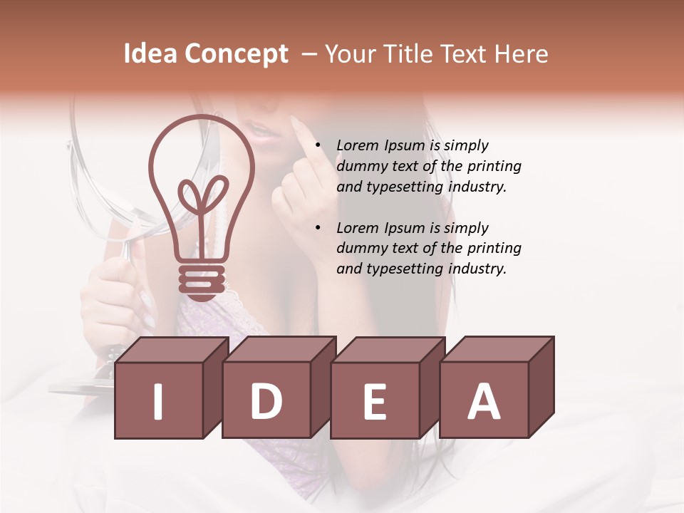 Natural Sexy Emotion PowerPoint Template