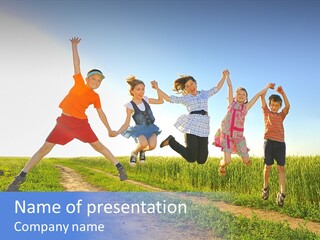 Freedom Sunlight Hill PowerPoint Template