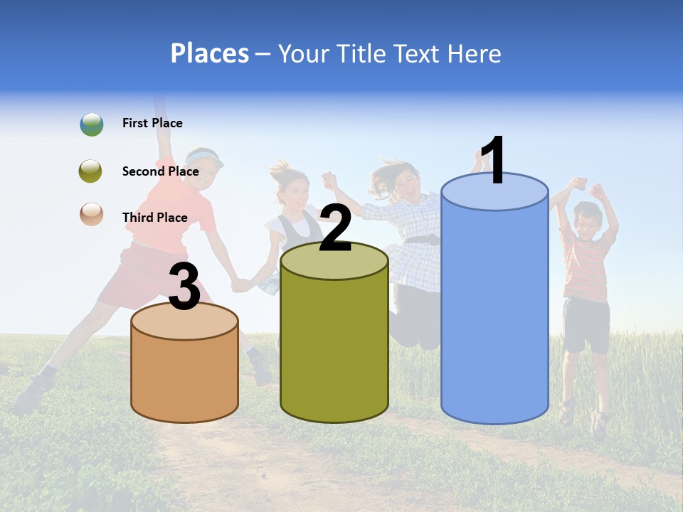 Freedom Sunlight Hill PowerPoint Template