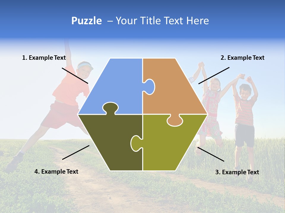 Freedom Sunlight Hill PowerPoint Template