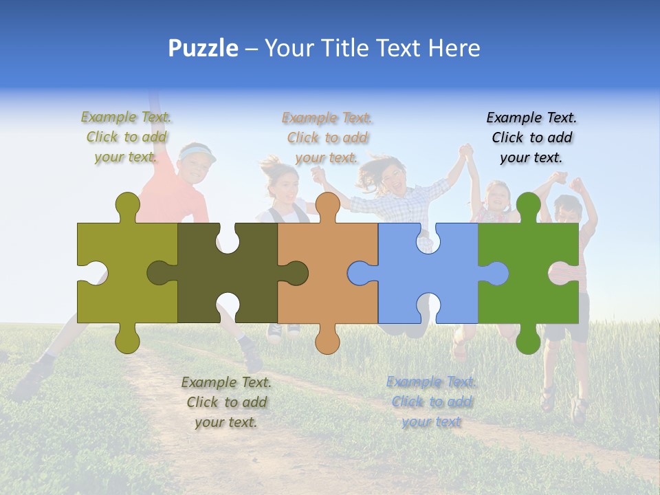 Freedom Sunlight Hill PowerPoint Template