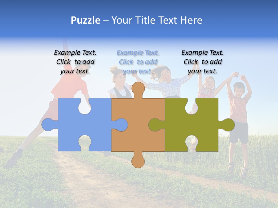 Freedom Sunlight Hill PowerPoint Template