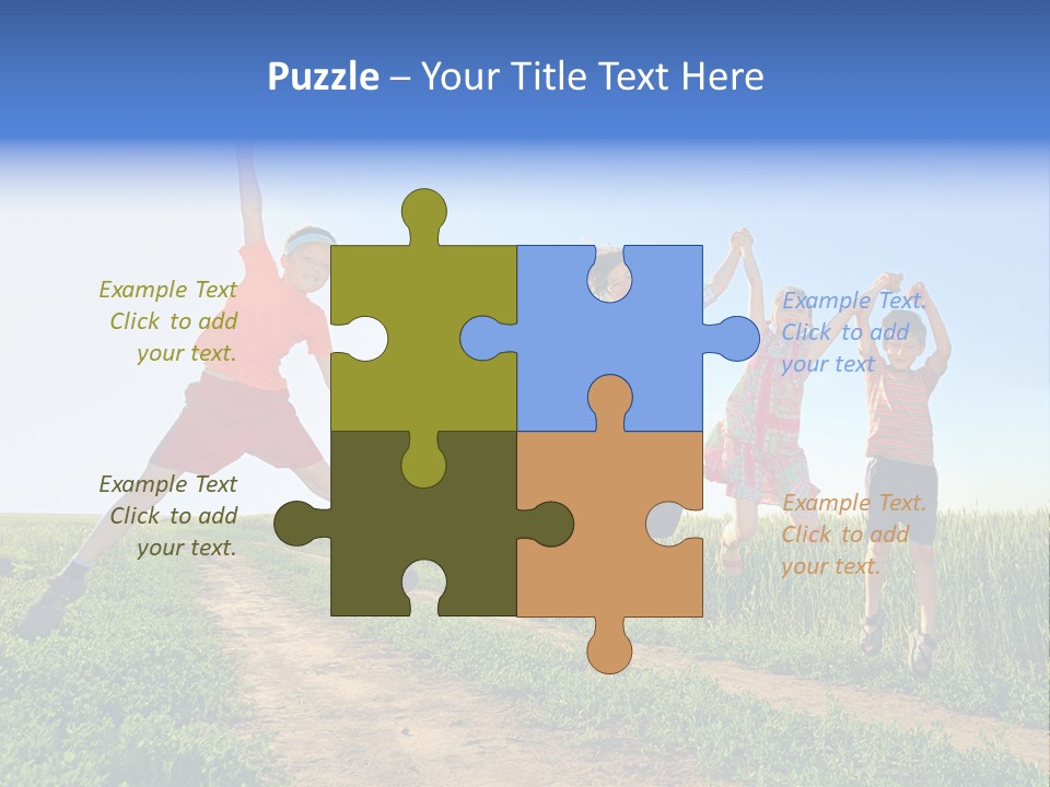 Freedom Sunlight Hill PowerPoint Template