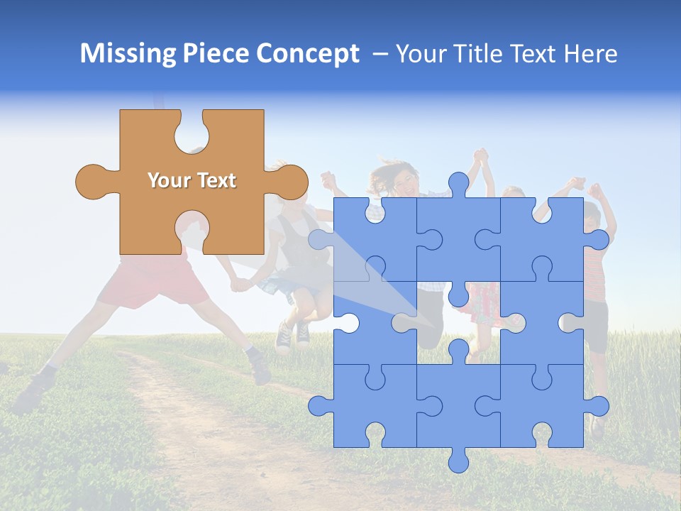 Freedom Sunlight Hill PowerPoint Template