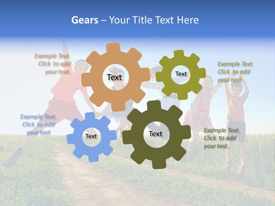 Freedom Sunlight Hill PowerPoint Template