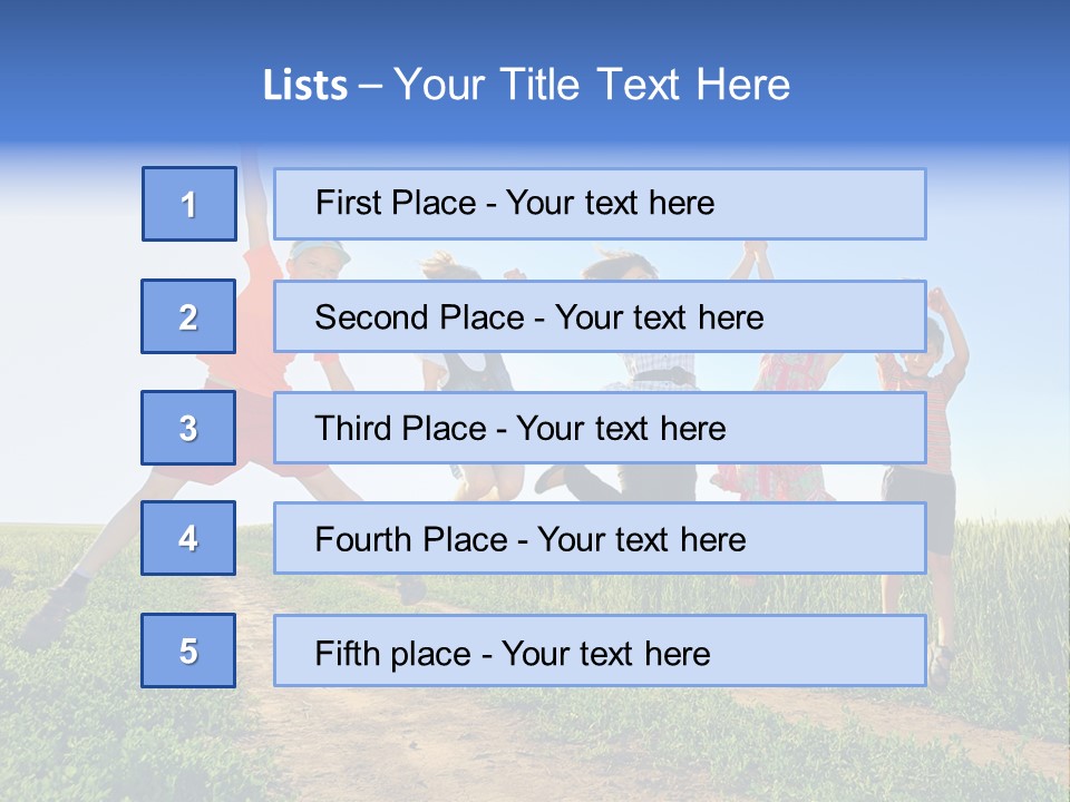 Freedom Sunlight Hill PowerPoint Template