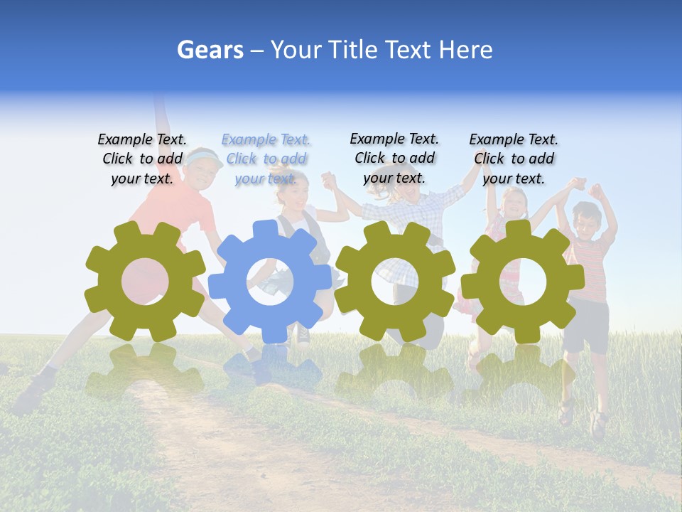 Freedom Sunlight Hill PowerPoint Template