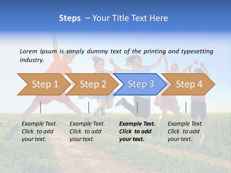 Freedom Sunlight Hill PowerPoint Template