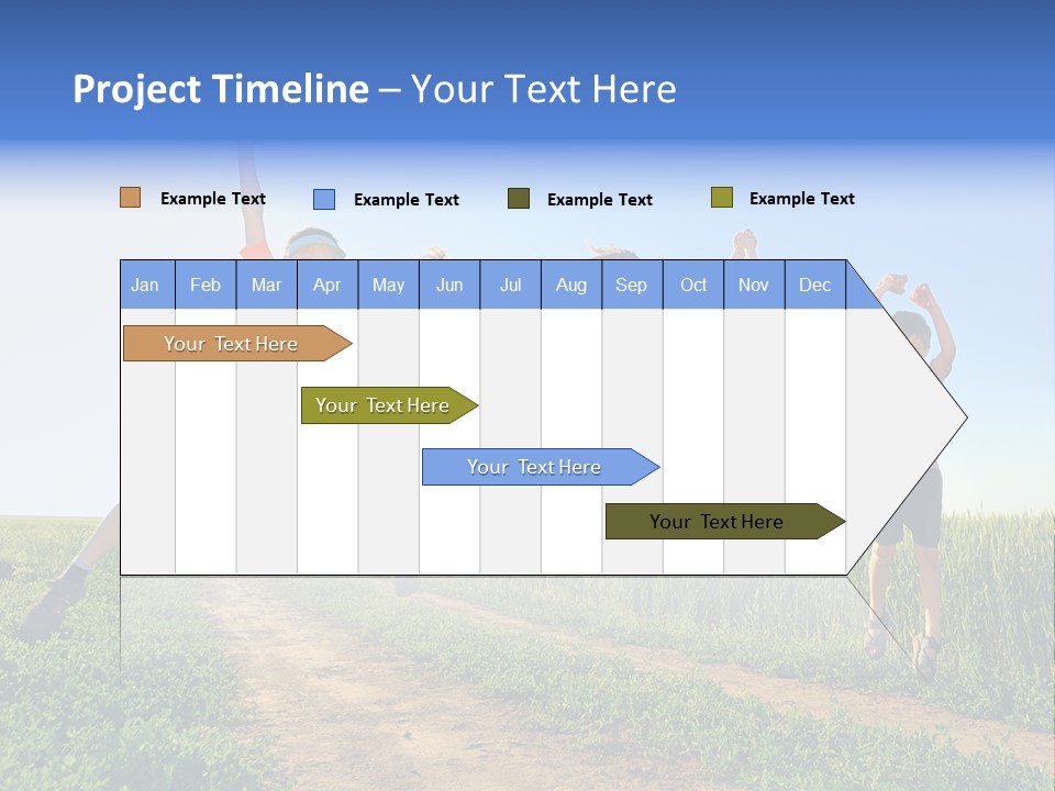Freedom Sunlight Hill PowerPoint Template