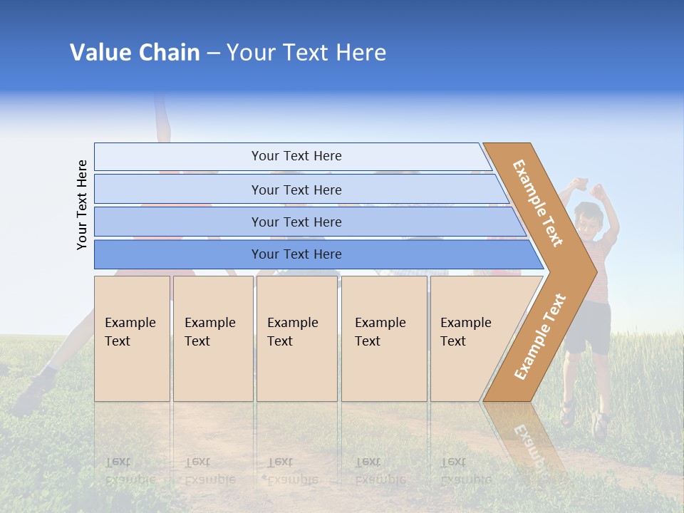 Freedom Sunlight Hill PowerPoint Template