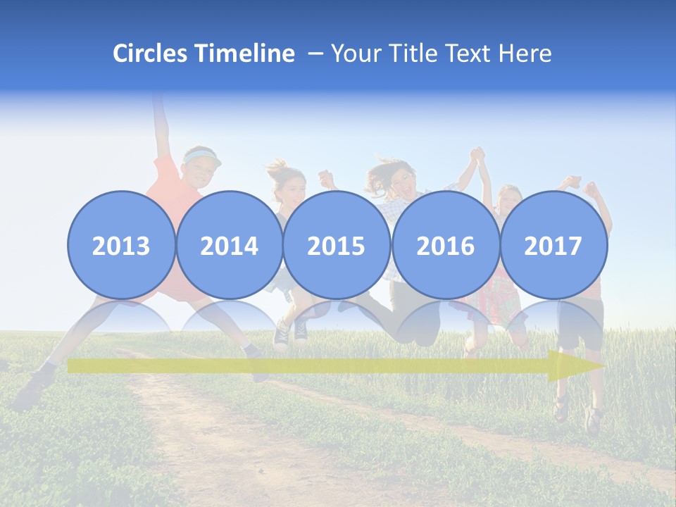 Freedom Sunlight Hill PowerPoint Template