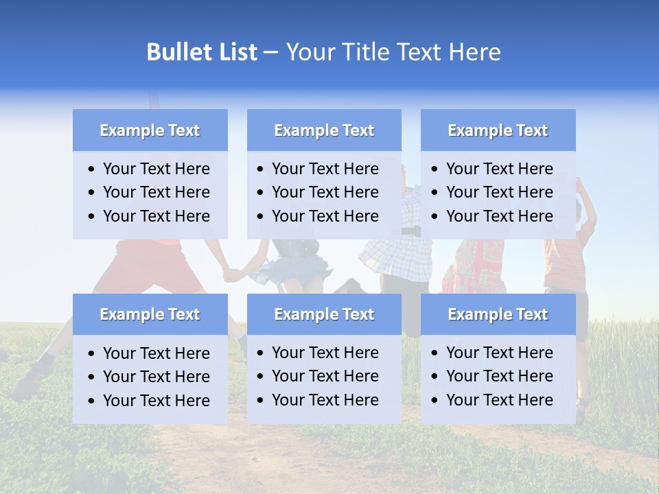 Freedom Sunlight Hill PowerPoint Template