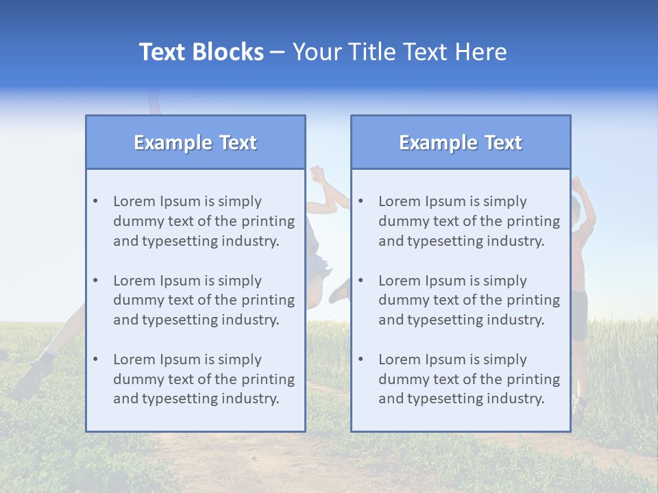 Freedom Sunlight Hill PowerPoint Template